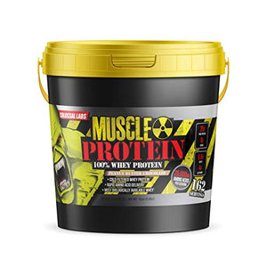 Colossal Labs 100% Whey Protein Powder Isolate/Blend | Fast-Absorbing Workout Supplements for Men and Women | 25g of Pure Protein and 5.5g of BCAAs in Each Serv (Peanut Butter Chocolate, 12LB)