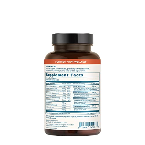 Ultimate Immune Support Vitamin C, D, E and Zinc + Natural Immunity Booster Multivitamin Herbal Supplement Elderberry & Echinacea, Daily Immune Defense & Antioxidant Support.