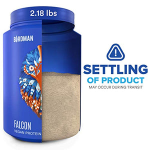 Birdman Falcon Premium Organic Plant Based Protein Powder, Vegan, Low Net Carbs, Keto, No Sugar Added, Non Dairy, Gluten-Free, Soy-Free, Lactose-Free, Non-GMO, Chai Flavor 33 Servings, 2.18lb