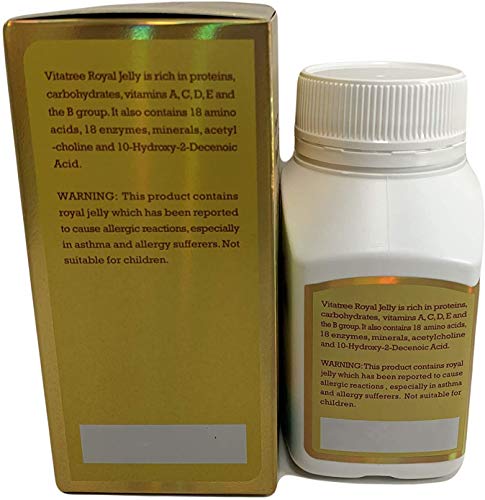 VitaTree Super Royal Jelly 1600mg 6% 10-HDA 100 Softgel Capsules Australian Made
