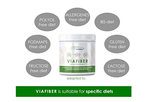 Viafiber Organic Prebiotics, L Glutamine Powder, Vegan Fiber Powder for Gut Health, Leaky Gut Repair Powder, Prebiotics, Acacia Fiber ,Gut Health Supplements for Women and Man 12.17 Ounce