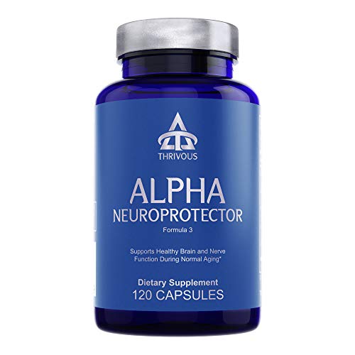 Thrivous Alpha - Enhance Brain & Nerve Function for Better Aging - Advanced Natural Nootropic Supplement: Alpha GPC, Acetyl L Carnitine, R Alpha Lipoic Acid, Ginkgo Biloba, SerinAid Phosphatidylserine