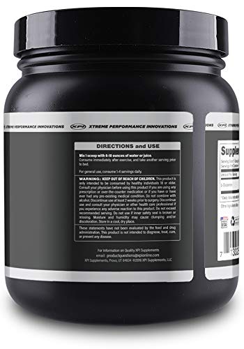 XPI RAW L-Glutamine Powder 500 Grams - Non-GMO, Gluten Free Powder