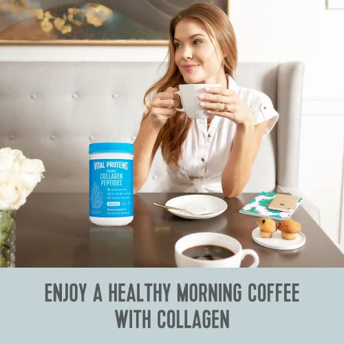 Vital Proteins Collagen Peptides Powder Supplement (Type I, III), for Hair, Nails, Skin and Joint Health, Hydrolyzed Collagen, Non-GMO, Dairy and Gluten Free, 20g per Serving - Unflavored