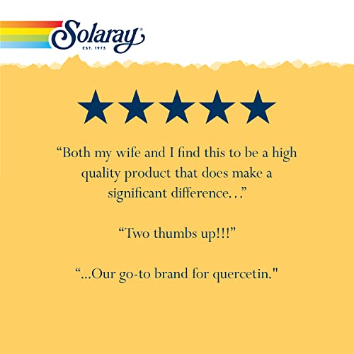 Solaray Mega Quercetin, Healthy Sinus & Immune Support & AMPK Activator, Rutin, Hesperidin & Bromelain, 60 VegCaps
