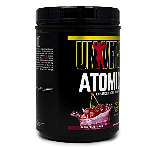 Universal Nutrition - Atomic 7 Enhanced BCAA Supplement - 8g BCAA with 2g Glutamine, 1g Citrulline Malate, 500mg L-Taurine - Black Cherry Bomb - 70 Servings