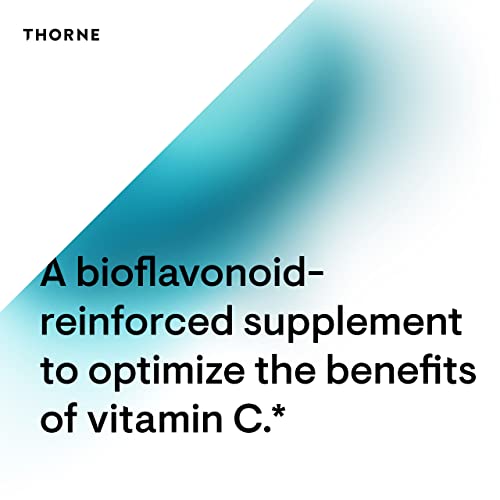 Thorne Research - Vitamin C with Flavonoids - Blend of Vitamin C and Citrus Bioflavonoids from Oranges, The Way They're Found Together in Nature - 90 Capsules
