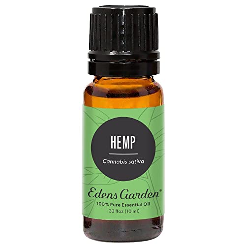 Edens Garden Hemp Essential Oil, 100% Pure Therapeutic Grade (Undiluted Natural/ Homeopathic Aromatherapy Scented Essential Oil Singles) 10 ml