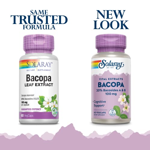 Solaray - Bacopa Ayurvedic Herbs, 100 mg | 60 Capsules