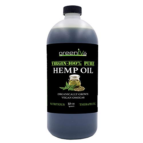 GreenIVe - Hemp Oil - Vegan Omegas - Cold Pressed - Exclusively on Amazon (32oz)