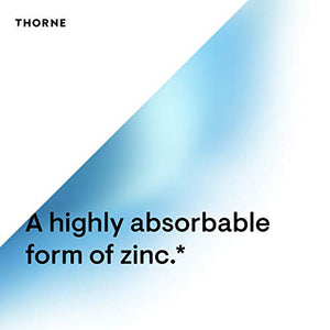 Thorne Research - Zinc Picolinate 15 mg - Highly Absorbable Zinc Supplement to Support Growth, Immune Function, and Reproductive Health - 60 Capsules