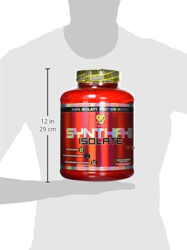 BSN SYNTHA-6 ISOLATE Protein Powder, Whey Protein Isolate, Milk Protein Isolate, Flavor: Chocolate Milkshake, 48 servings (packaging may vary)