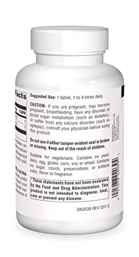 Source Naturals Acetyl L-Carnitine & Alpha-Lipoic Acid 650mg - 180 Tablets