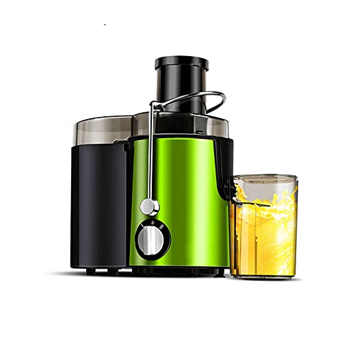 XBYUNDING Juicer Machines，Slow Masticating Juicer Extractor Cold Press Juicing Machine for Fruits and Vegetables,Stainless Steel Wide Mouth High Juice Yield,Extract Healthy Nutrition(Color:Green)