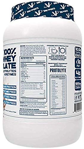 VMI Sports ProtoLyte Whey Isolate Protein Powder, Chocolate Fudge Cookie, 1.63 lbs