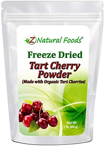 Tart Cherry Powder - Freeze Dried Superfood Supplement - Great For Juice, Smoothies, Cooking Baking Recipes - Raw, Vegan, Non GMO, Gluten Free, Kosher - 1 lb