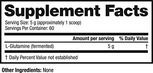 KAGED MUSCLE, L-Glutamine Powder 500 Gram, Vegan, Support Muscle Recovery, Post Workout, Glutamine, Banned-Substance Free, Unflavored, 100 Servings