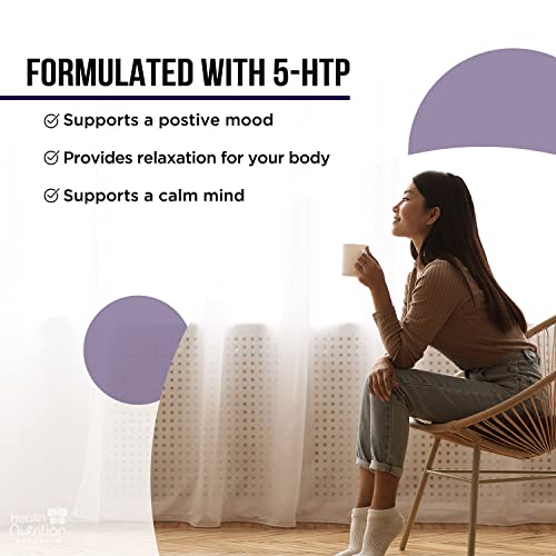 Stress Support Supplement 1000mg, Natural Herbal Formula for Calm, Positive Mood, Relaxation - Made in USA - with Ashwagandha, Niacin, L-Theanine, Rhodiola Rosea, 5-Htp - 120 Capsules