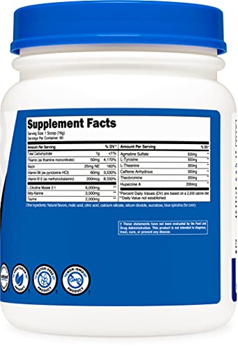 Nutricost Pre-Workout Complex Powder Blue Raspberry (60 Serv)