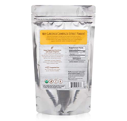 Super Organics Garcinia Cambogia Extract Powder – Organic, Vegan, Gluten-Free & Non-GMO, 8 Oz