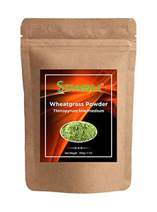 7 Fl Oz Scash Organically Grown Wheatgrass Powder - Raw, Whole Leaf, Vegan, Non GMO & Chemical Free