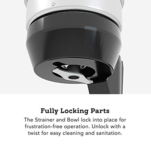 Tribest Pro MJP-100 Professional Manual Juice Cold Press Juicer for Citrus, One-Size, Black