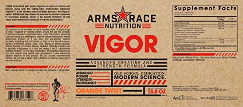 Arms Race Nutrition Vigor Creatine & Strength Formula - Orange Twist