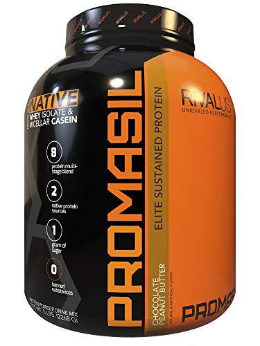 Rivalus Promasil 5lb, Chocolate Peanut Butter 5 Pound (Pack of 1) 80 Ounce