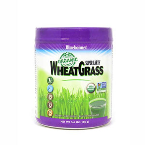 Bluebonnet Nutrition Super Earth Organic Wheatgrass Powder, 35 Servings, Dark Green, 5.6 Oz