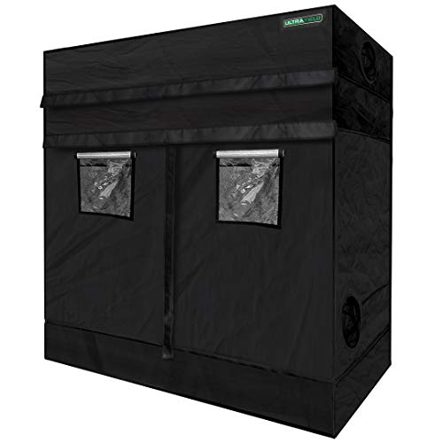 ULTRA YIELD 48"x96"x84" + 12" Extension Grow Tent - 1680D Mylar Professional Indoor Growing Tents - Use for Hydroponics Growing System - 4x8