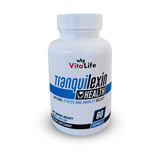 Tranquilexin - Stress & Anxiety Relief - All Natural - Extra Strength with Ashwagandha, Bacopa, Valerian & More - Tranquilene | Zen 60 Vegetal Capsules