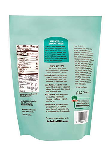 Bob's Red Mill All Natural Whey Protein Powder 12 Ounce (Pack of 2)