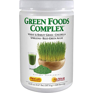 Andrew Lessman Green Foods Complex 600 Servings – Supplies Building Blocks for Healthy Tissue Growth and Liver Support. 100 mg Each of Barley Grass, Wheat Grass, Blue Green Algae, Chlorella, Spirulina