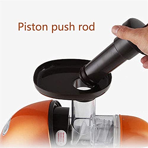 XUERUIGANG Juicer Machines, Slow Masticating Juicer Extractor Easy to Clean, Quiet Motor & Reverse Function, BPA-Free, Cold Press Juicer with Brush (Orange)