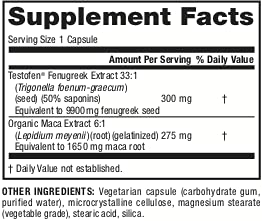 Webber Naturals Maca for Men, 1,650 mg of Organic Maca and 9,990 mg of Fenugreek Per Pill, 60 Vegetarian Capsules, Supports Energy and Mood, Gluten Free, Non-GMO, Suitable for Vegans