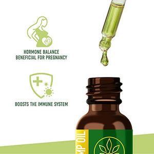 MAGNEHEMP - 750,000MG Cool Mint Flavored Hemp Oil Extract for Pain & Stress, Hemp Oil Drops for Better Sleep