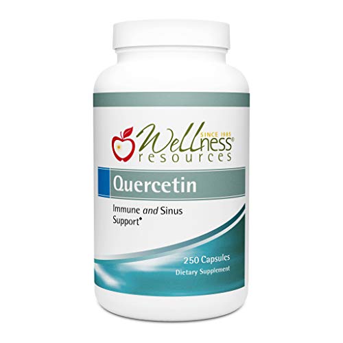 Quercetin 500mg - Immune, Sinus and Allergy Support (250 caps) Vegan, Non-GMO