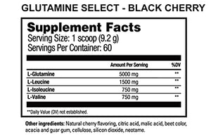 Beverly International Glutamine Select, 60 Servings. Clinically dosed glutamine and BCAA formula for lean muscle and recovery. Sugar-free. Great for keto, fasting, weight-loss diets.