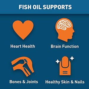 Dr. Tobias Omega-3 Fish Oil, Triple Strength, Supports Brain & Heart Health, 2000 mg per Serving, 180 Soft Gels (2 Daily)