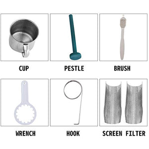 Happybuy Wheatgrass Extractor Portable Wheatgrass Juicer with 3 Sieves Wheatgrass Juicers Manual Stainless Steel Wheatgrass Extractor Machine for Wheat Grass Fruit Vegetable