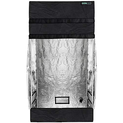 ULTRA YIELD 24"x48"x84" + 12" Extension Grow Tent - 1680D Mylar Professional Indoor Growing Tents - Use for Hydroponics Growing System - 2x4