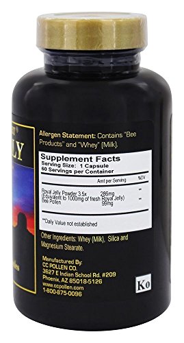 Royal Jelly One Gram CC Pollen 60 Caps