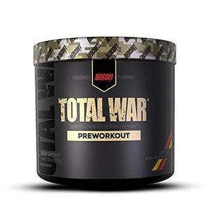 Redcon1 - Total War - Preworkout - All New (15 Servings) Boost Energy, Increased Lasting Endurance, Citrulline Malate, Beta-Alanine, Keto Friendly, (Tigers Blood)