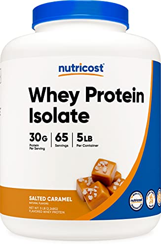 Nutricost Whey Protein Isolate (Salted Caramel, 5LBS)