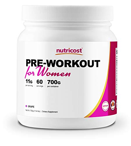 Nutricost Pre-Workout Powder for Women Grape (60 Serv)