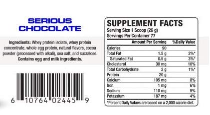 VPX Proplex Protein Powder - 3 Protein Source Blended Protein Powder, Whey Protein Isolate, Whey Protein Concentrate, Whole Egg Protein Blended Protein Powder - Chocolate, 4.4 Pound (Pack of 1)