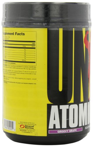 Universal Nutrition - Atomic 7 Enhanced BCAA Supplement - 8g BCAA with 2g Glutamine, 1g Citrulline Malate, 500mg L-Taurine - Groovy Grape - 70 Servings