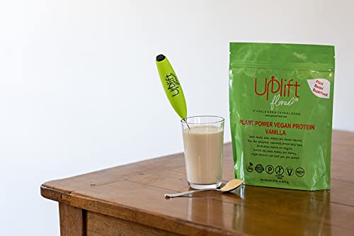 Uplift Florae Plant Power Vegan Protein (28.57 oz / 1.8 lbs) - Plant Based Vegan Protein Powder with Hemp, Pumpkin, and Pea - Keto and Paleo Friendly, No Soy