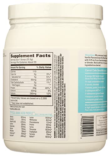 365 by Whole Foods Market, Protein Whey Grass Fed Vanilla, 18 Ounce