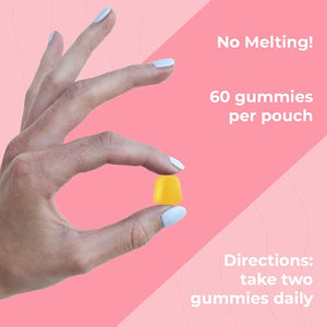 Vitafive Collagen Gummies for Women : Non-GMO & Gluten Free Hair Skin and Nails Gummies Made with Hydrolyzed Collagen, Biotin, Vitamin C, Vitamin E, & Zinc - Natural Lemon Flavor, 200mg (1-Pack)